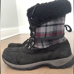 UGG Men’s Tartan Butte Lace-Up Boots Size 8,5